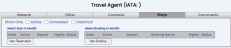 Travel Agent Account Stays tab